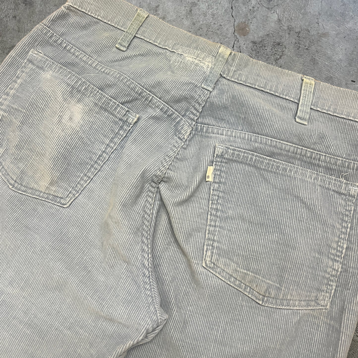 70s Levi’s Corduroy Flare Pants Light Blue Size 33x30