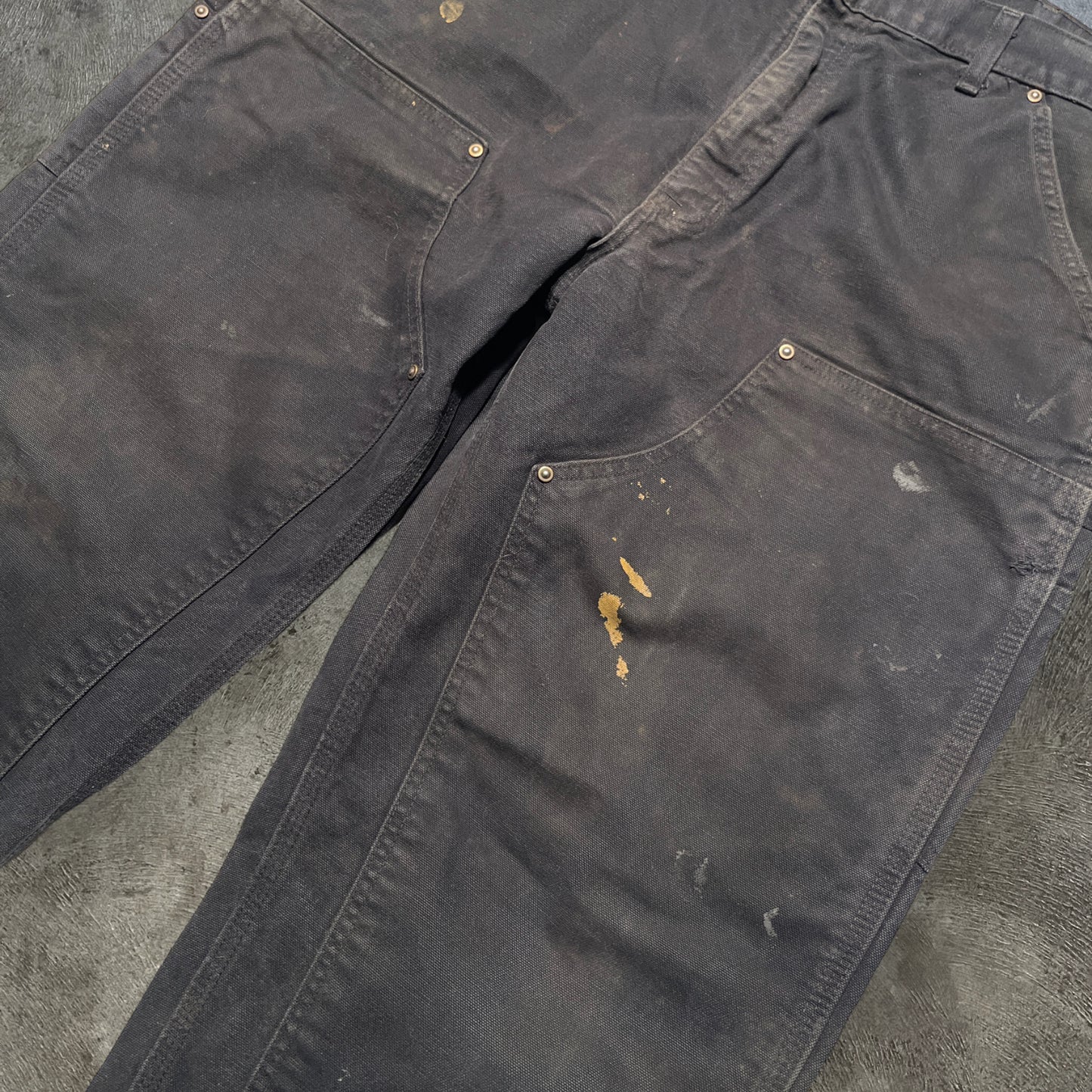 Carhartt Double Knee Pants Black Size 35x33.5