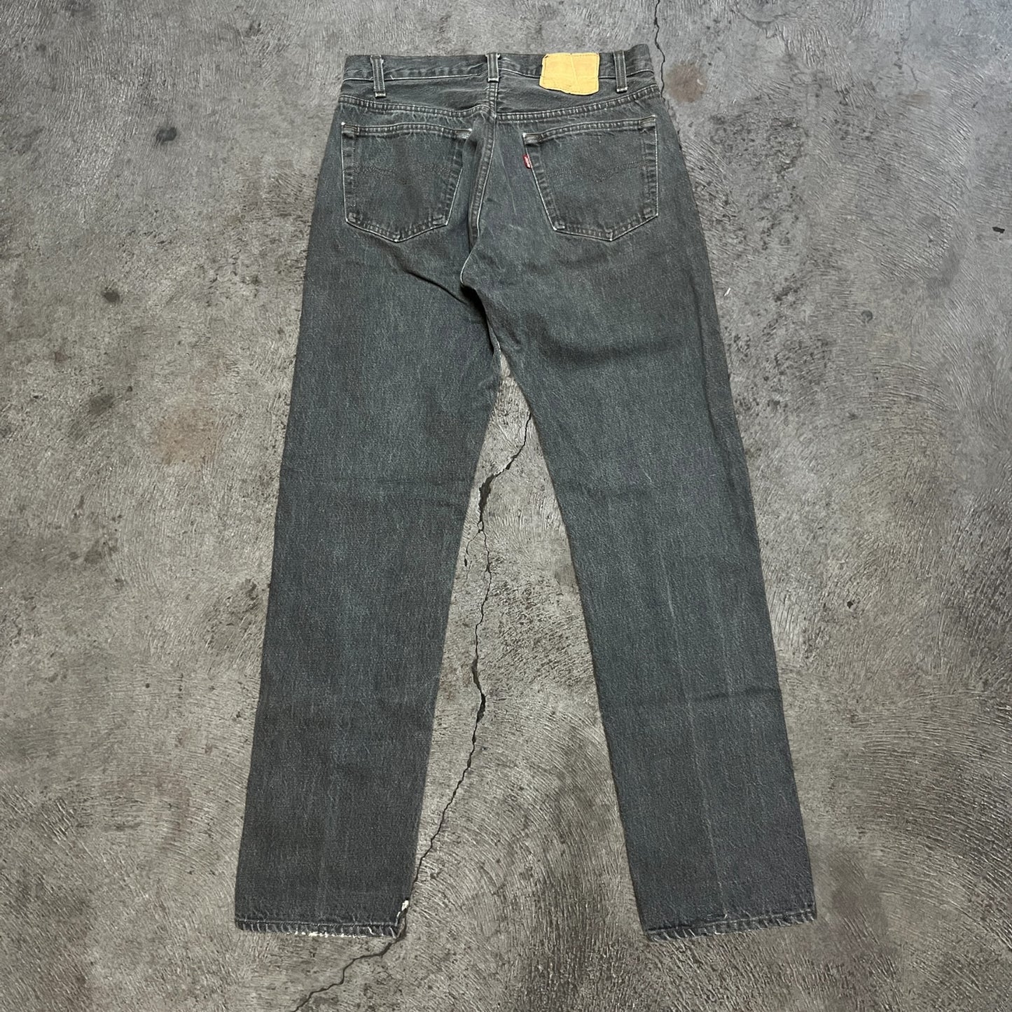 80s Levi's 501 Jeans Black Denim Size 31x32