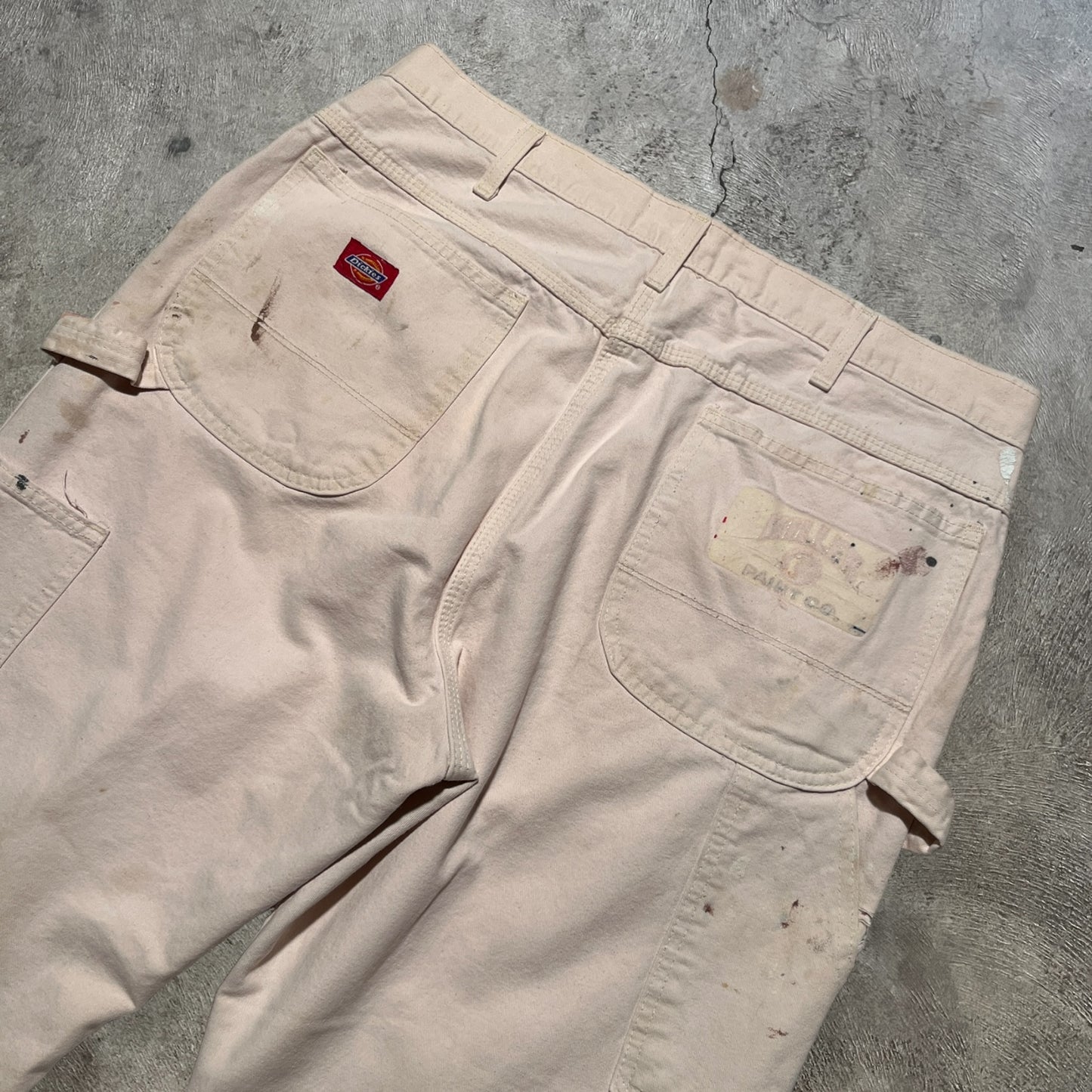 70s Dickies Painter Pants Cream Size 35x32.5