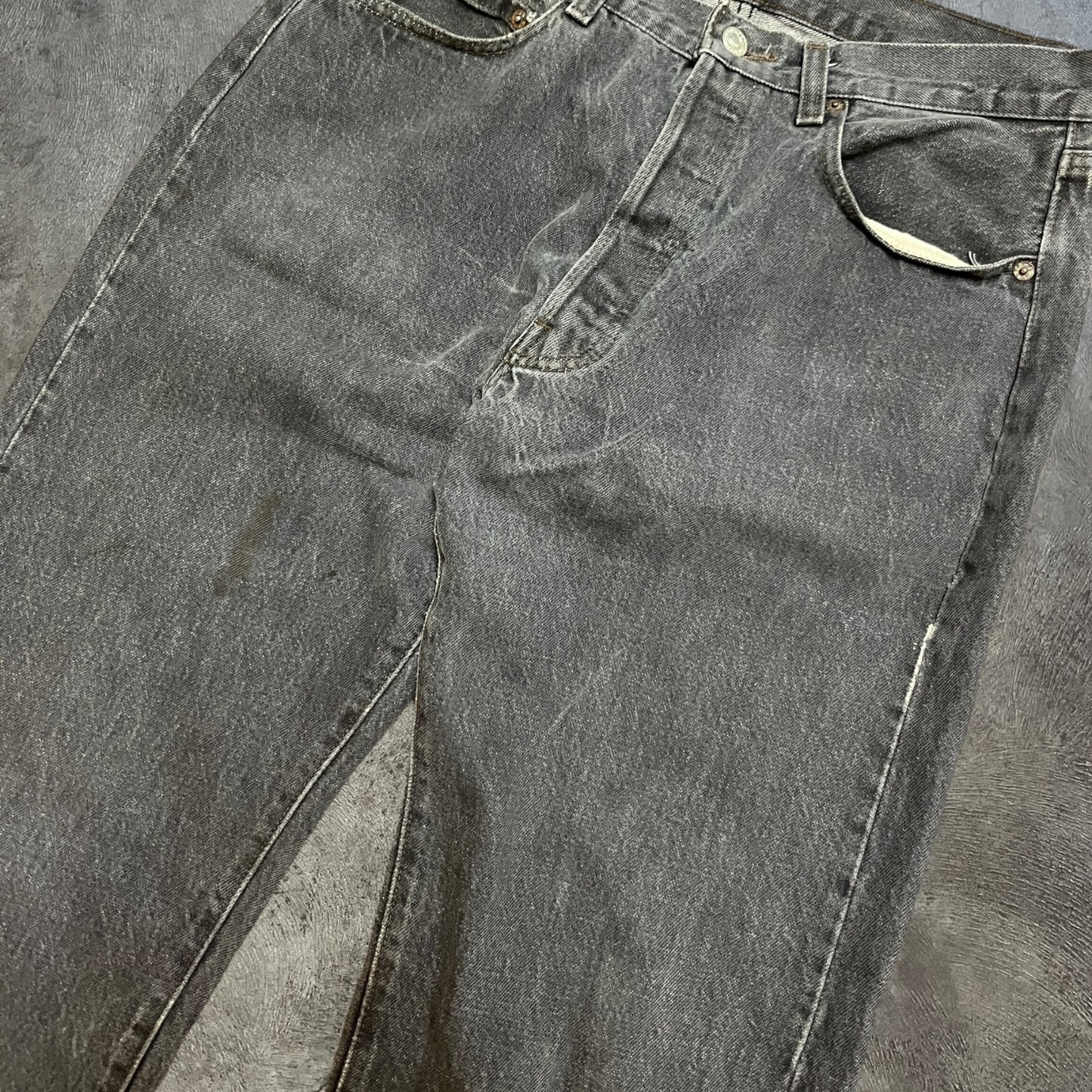 80s Levi's 501 Jeans Black Denim Size 31x32
