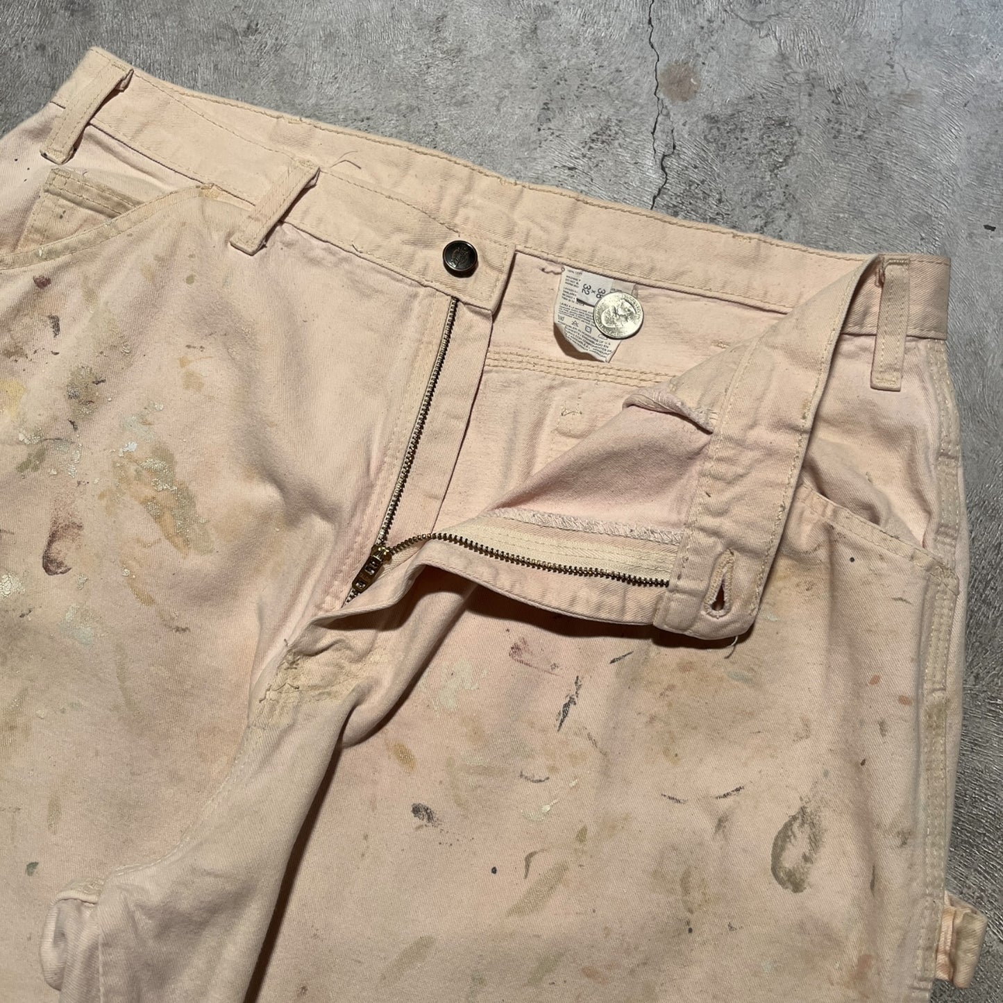 70s Dickies Painter Pants Cream Size 35x32.5