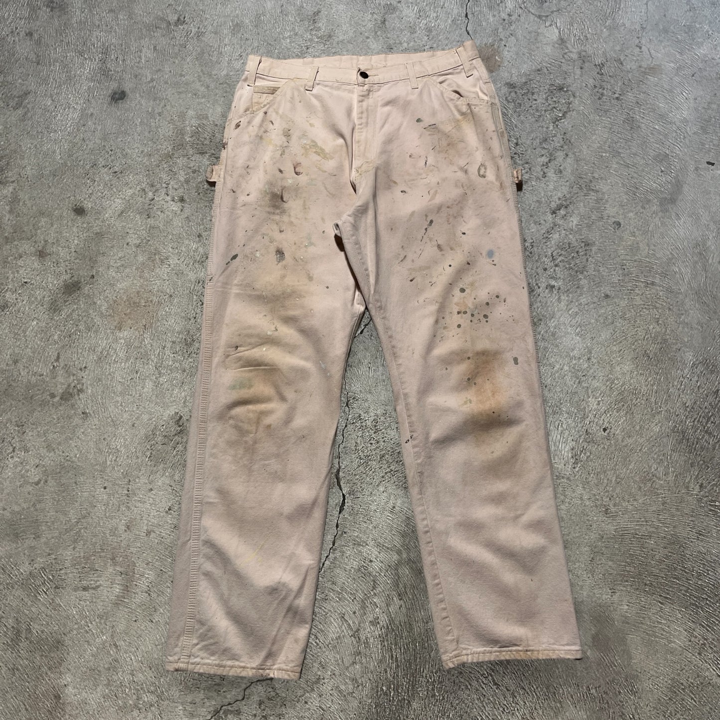70s Dickies Painter Pants Cream Size 35x32.5