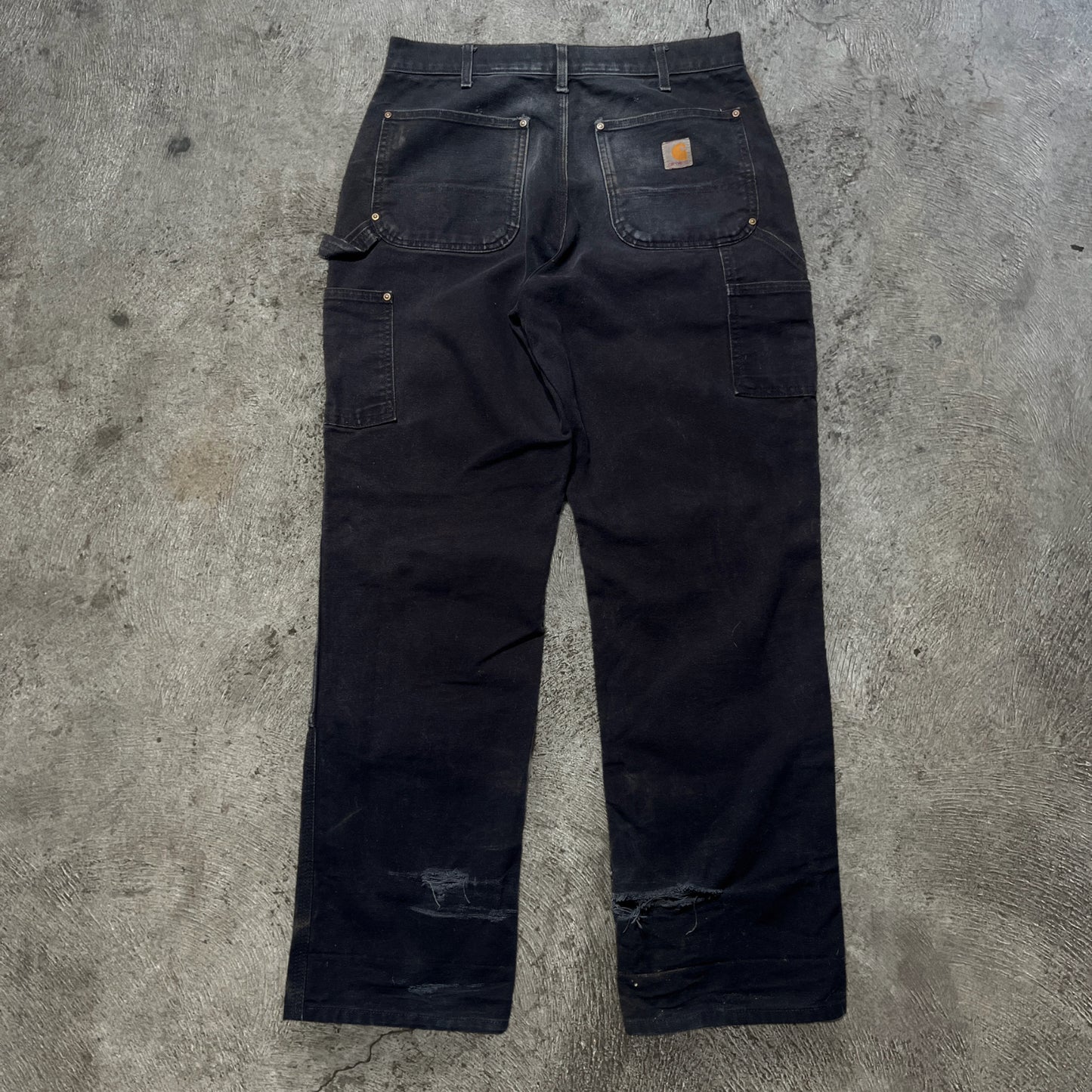 Carhartt Double Knee Pants Black Size 33x32