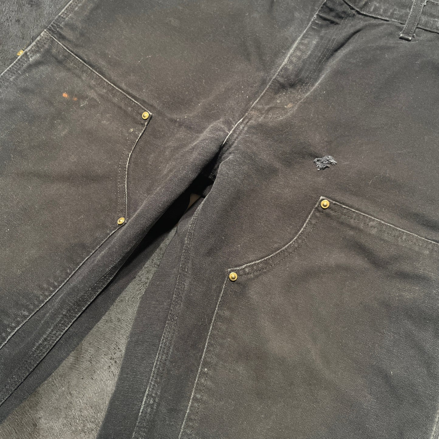 Carhartt Double Knee Pants Black Size 33x32
