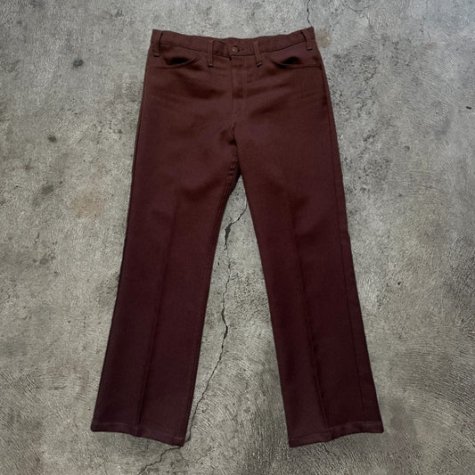 70s Levi's Flare Pants Brown Size 35x30