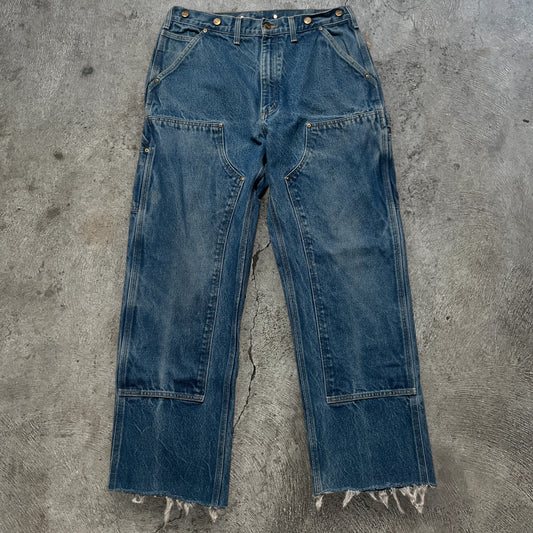Carhartt Double Knee Pants Denim Blue Size 32x30.5