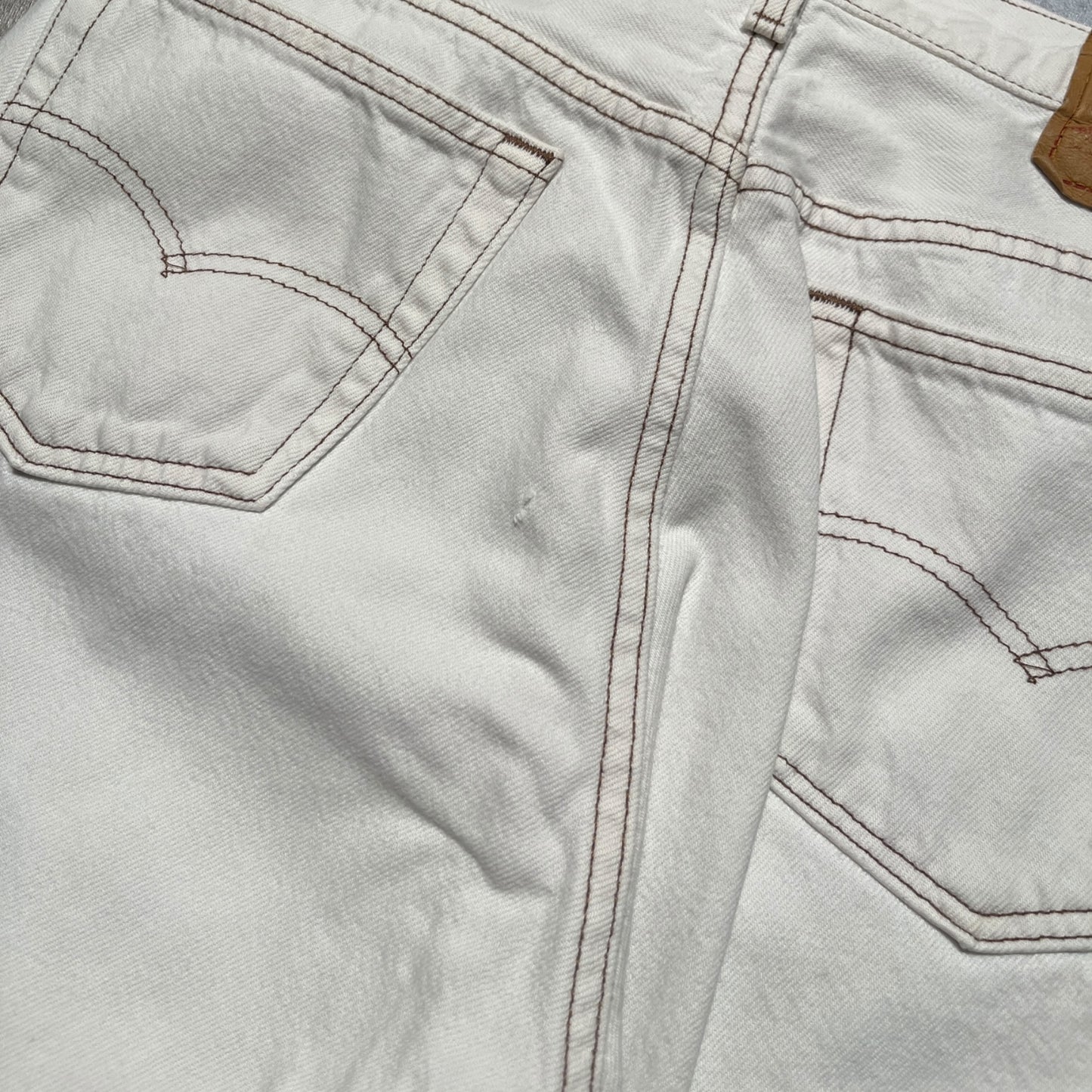 90s Levi's 501 Jeans White Size 31x30