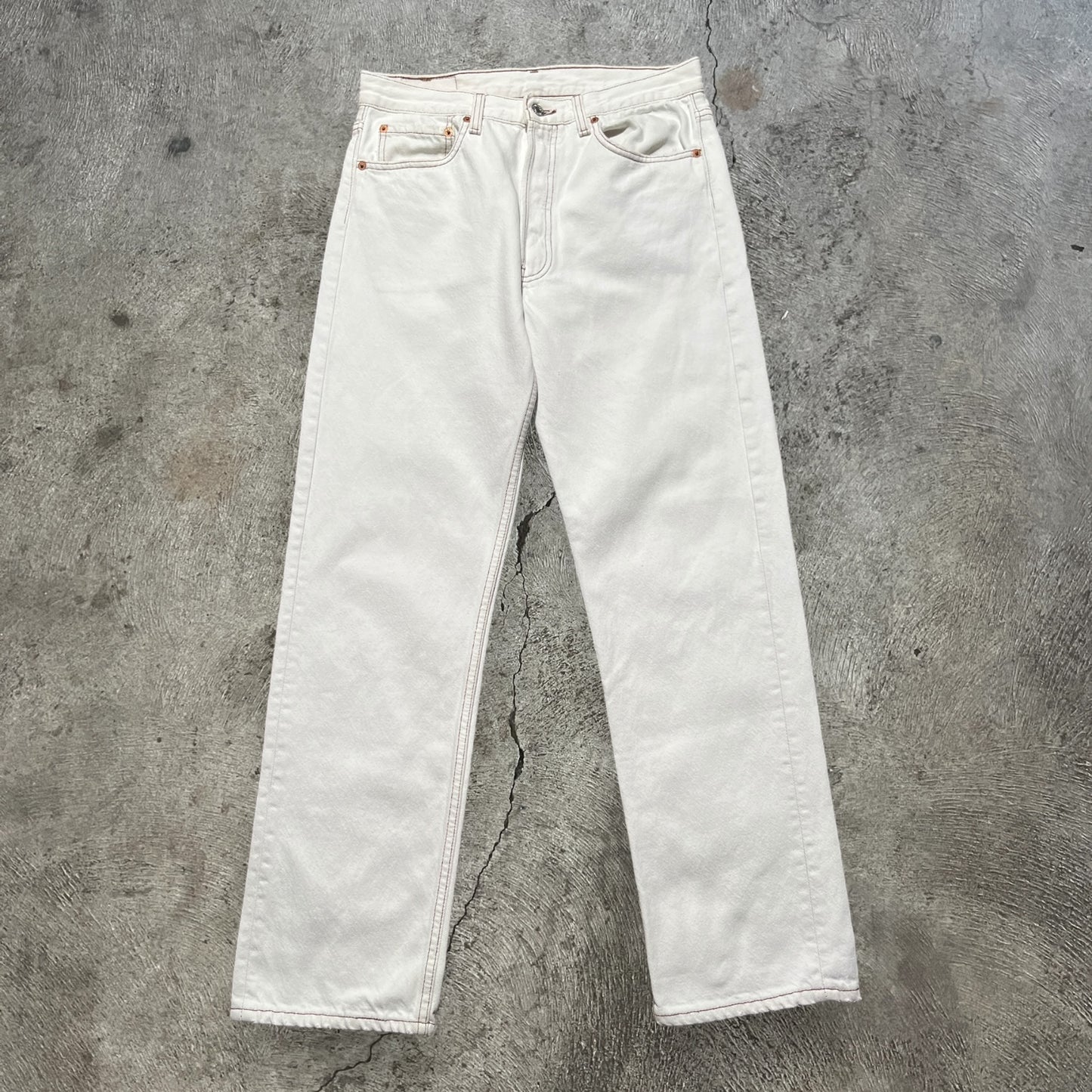 90s Levi's 501 Jeans White Size 31x30