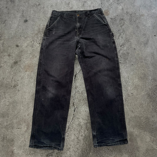 Carhartt Work Pants Black Size 33x32