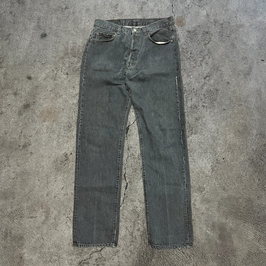 80s Levi's 501 Jeans Black Denim Size 31x32