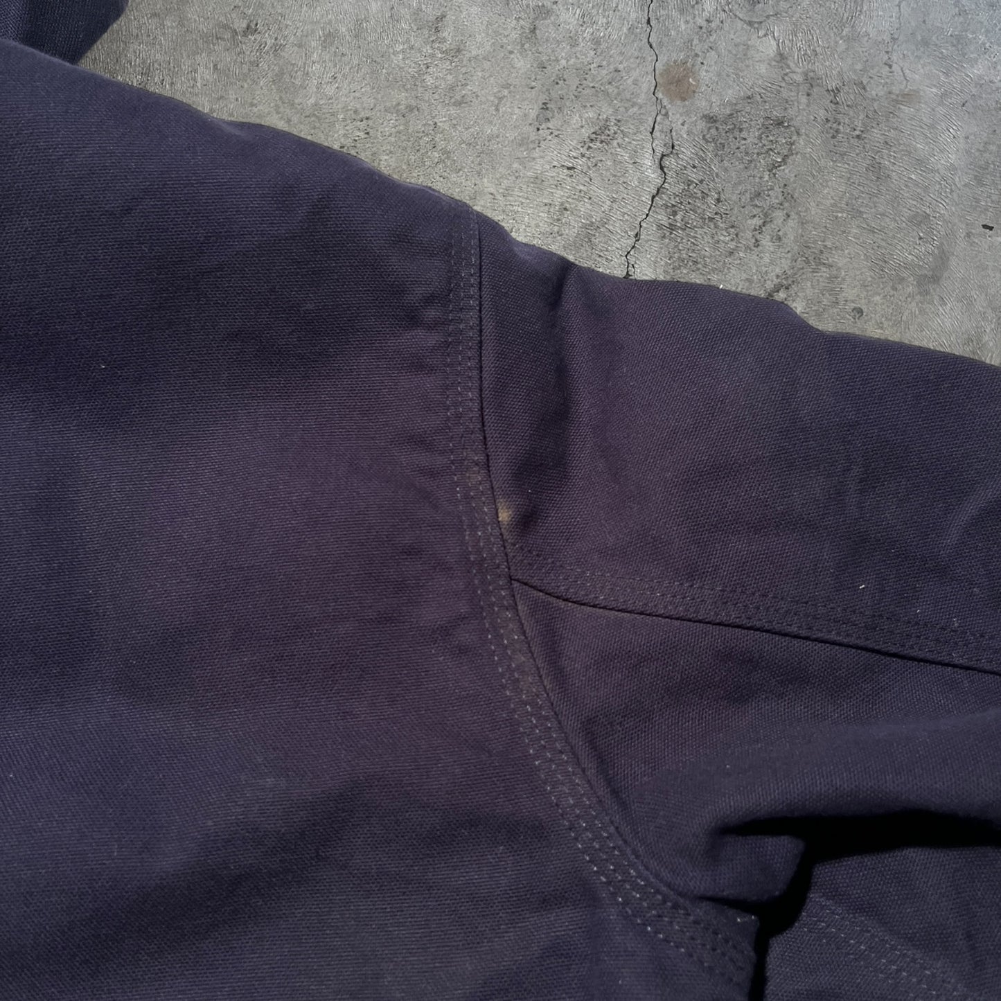 Carhartt Hooded Jacket Navy Blue Size Medium